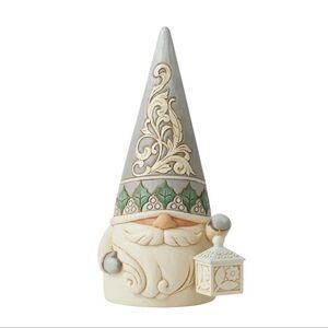 Jim Shore‎ White Woodland Gnome with Lantern